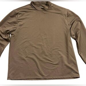 Genuine Dickies Brown Base Layer Shirt Large Stretch Long Sleeve